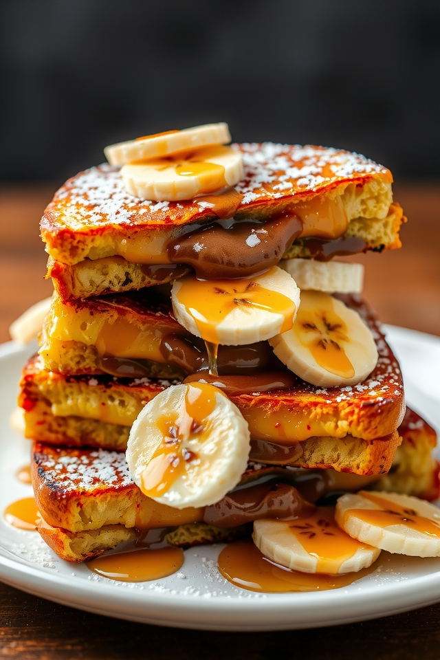 nutella banana french toast delight