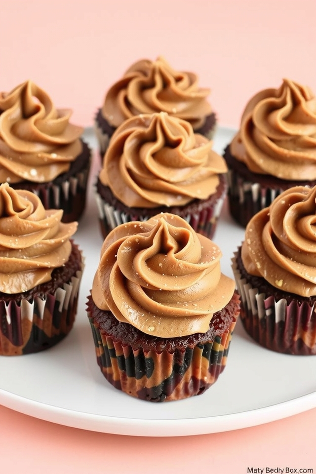 nutella chocolate swirl cupcakes