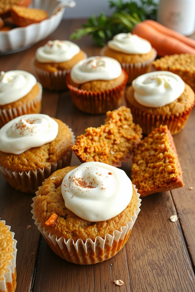 nutritious carrot cake muffins