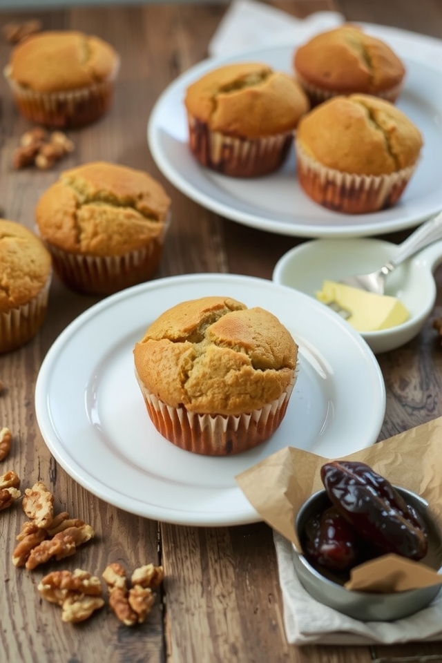 nutritious date nut muffins