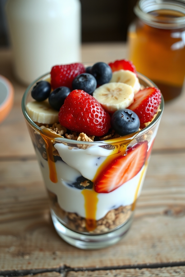 nutritious maple yogurt parfait
