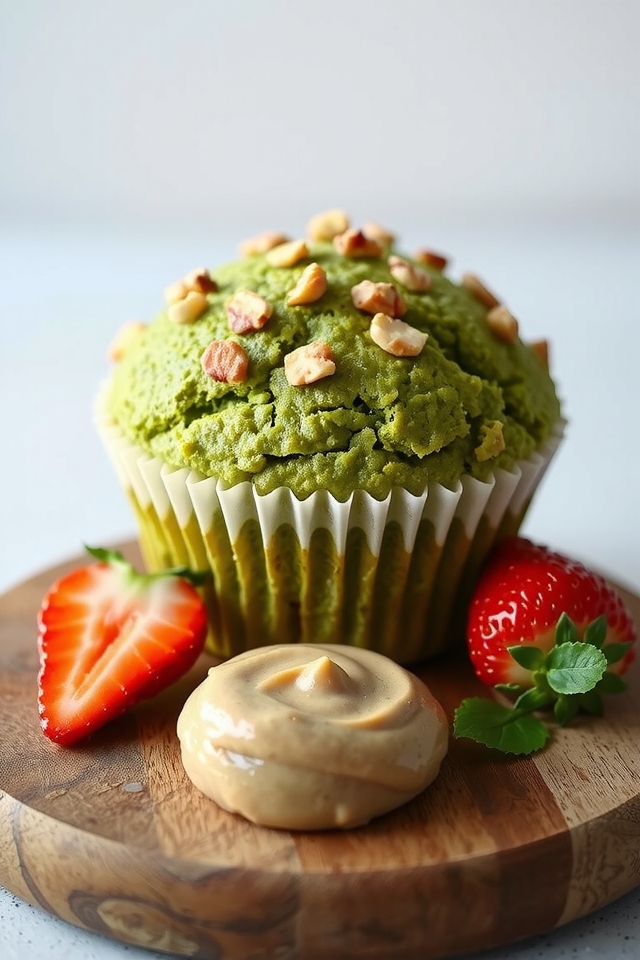nutritious matcha oatmeal muffins