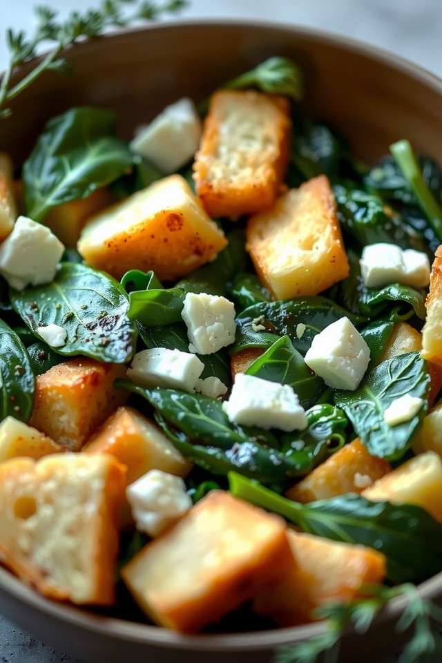 nutritious spinach feta stuffing