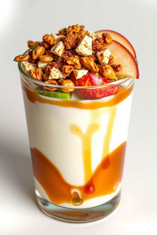 nutty apple yogurt parfait