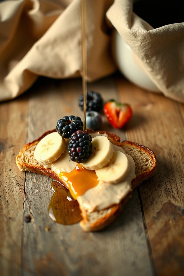 nutty maple breakfast toast
