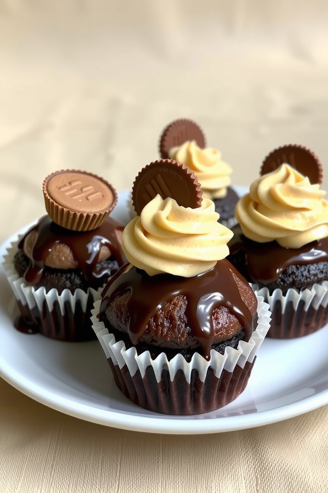 peanut butter explosion cupcakes