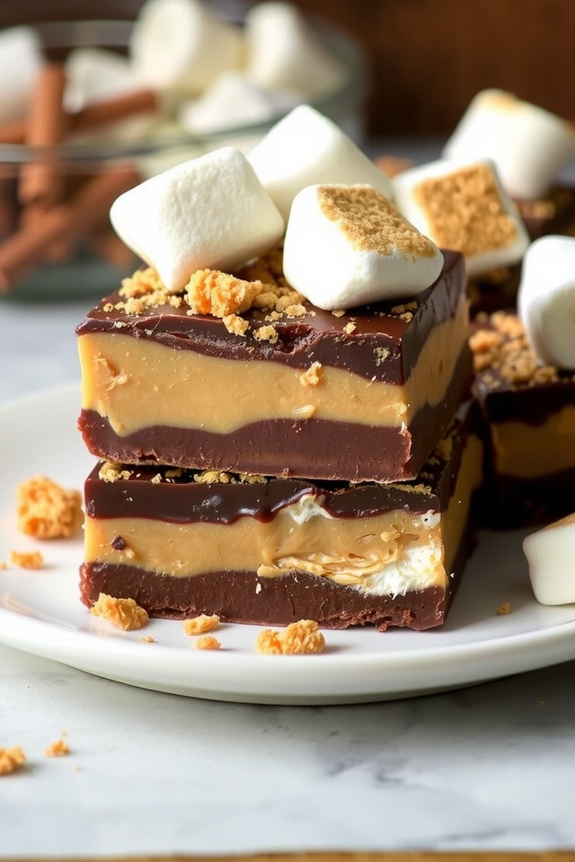 peanut butter s mores fudge