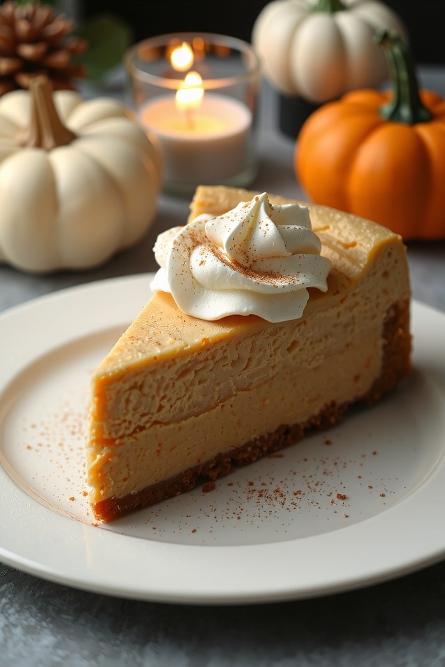 pumpkin cheesecake holiday delight