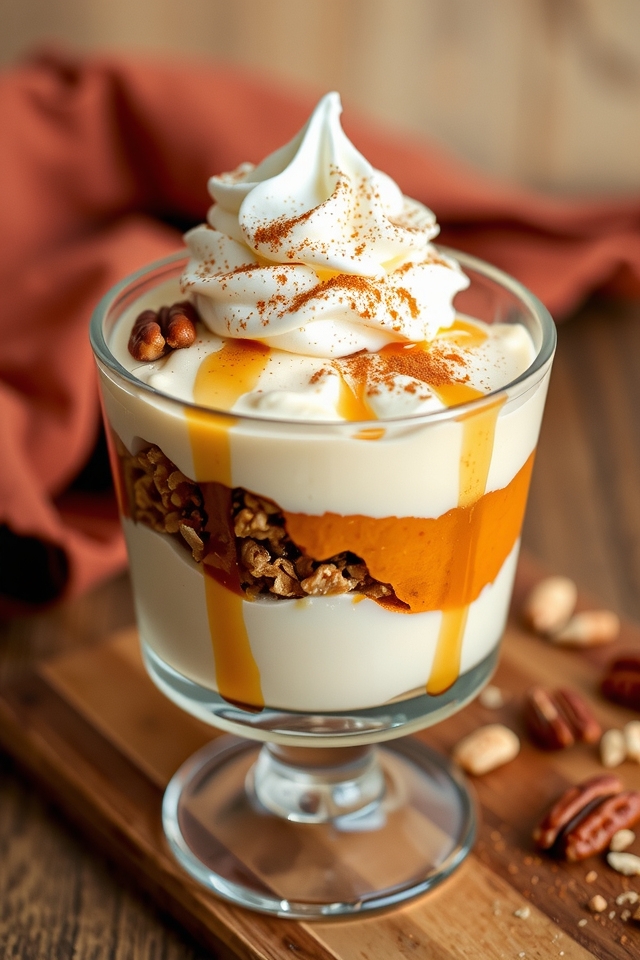 pumpkin spice yogurt parfait