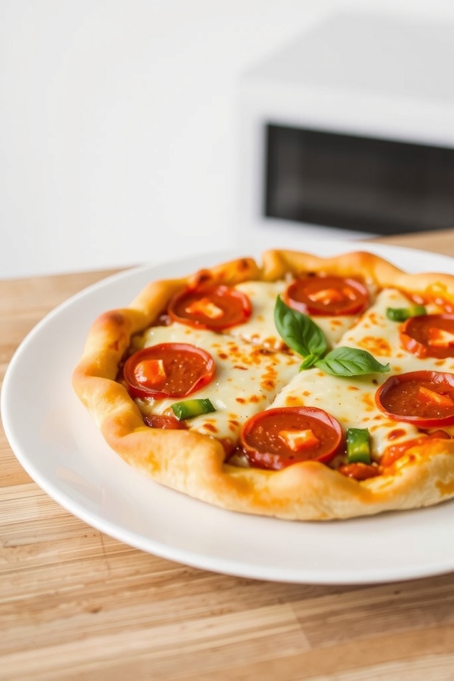 quick and easy microwave pizza