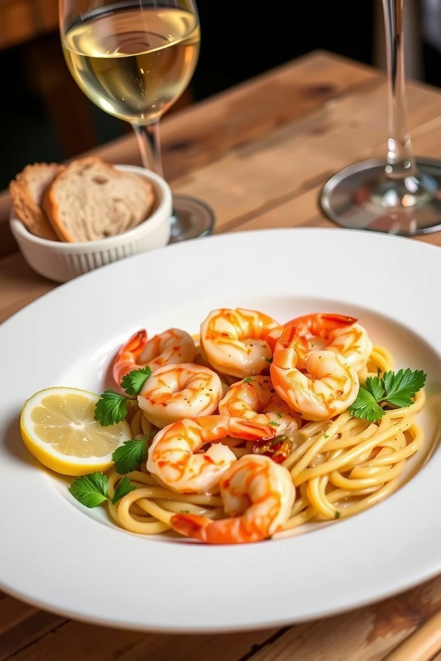 quick garlic butter shrimp dish