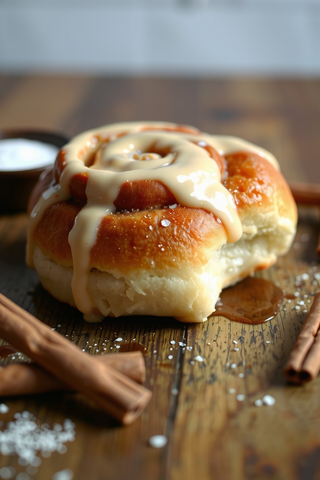 quick gooey cinnamon roll