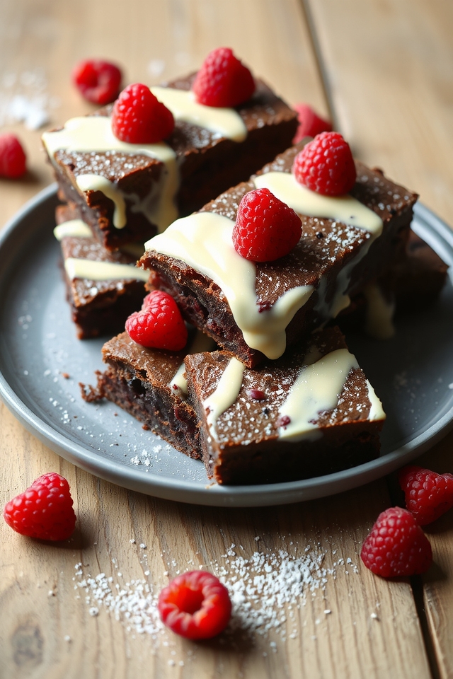 raspberry chocolate brownie delight