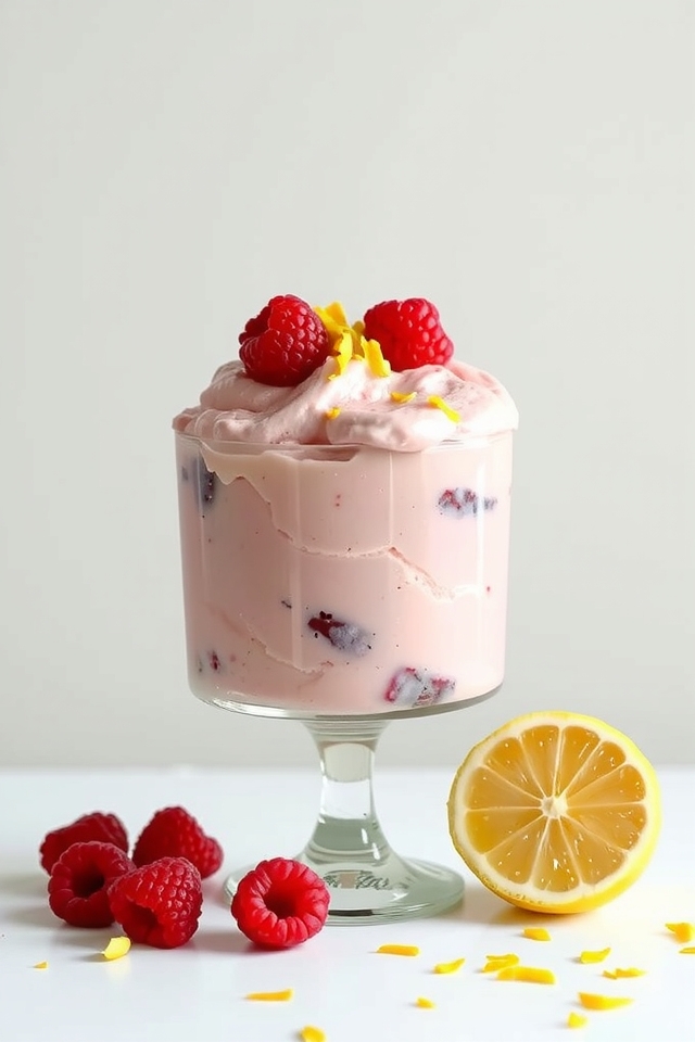 raspberry lemonade mousse delight