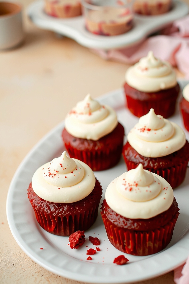 red velvet cupcakes delight