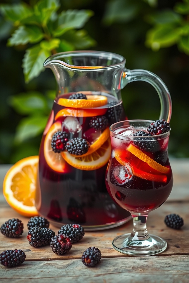 refreshing blackberry merlot sangria