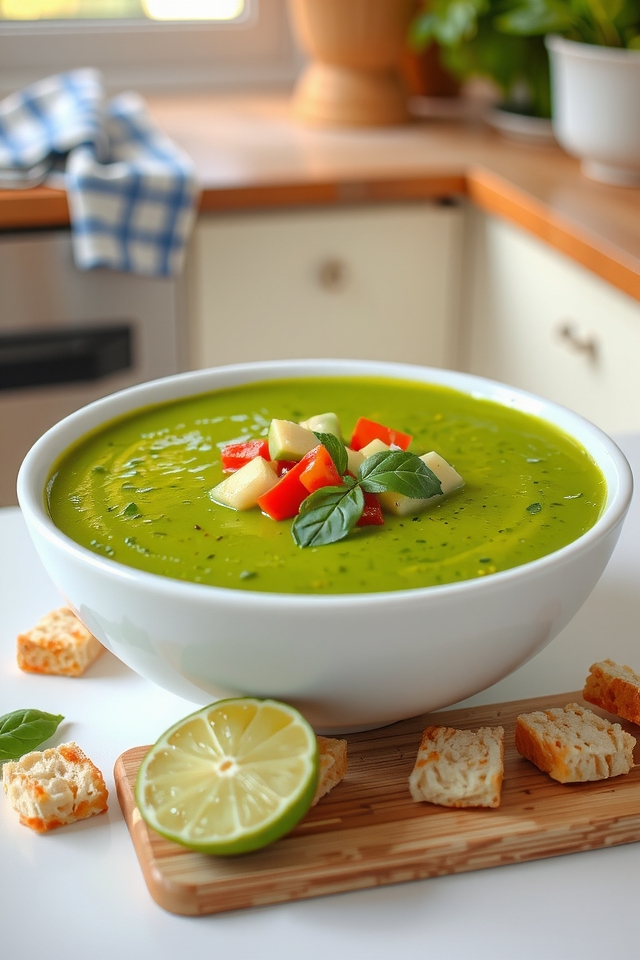 refreshing creamy chilled soup