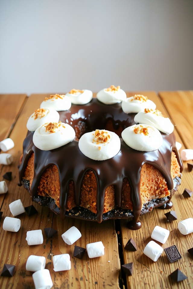 s mores bundt cake delight