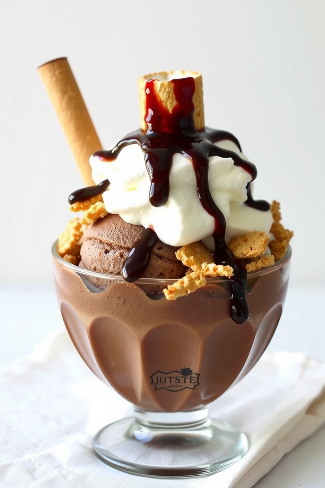 s mores inspired dessert sundae delight