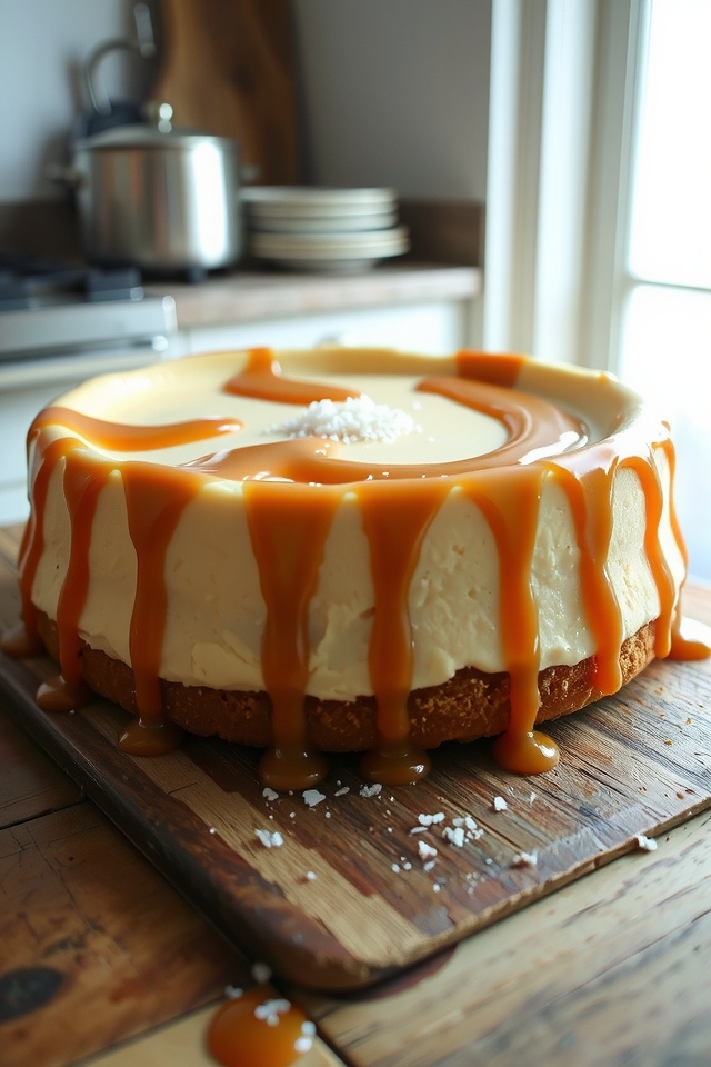 salty sweet cheesecake indulgence