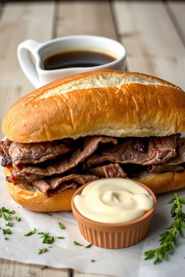 savory beef sandwich delight