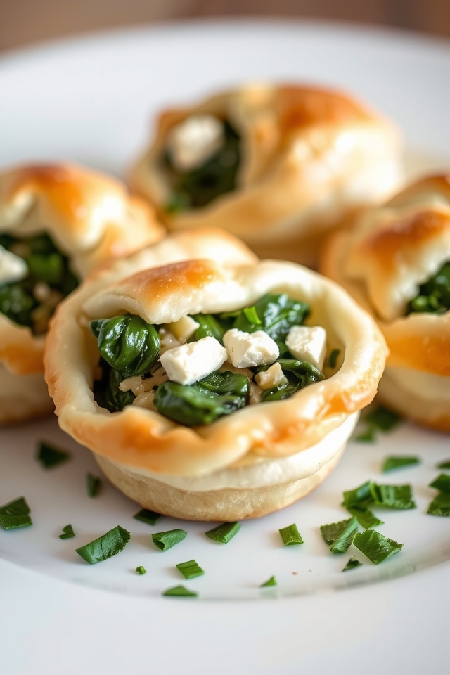 savory spinach feta pastries