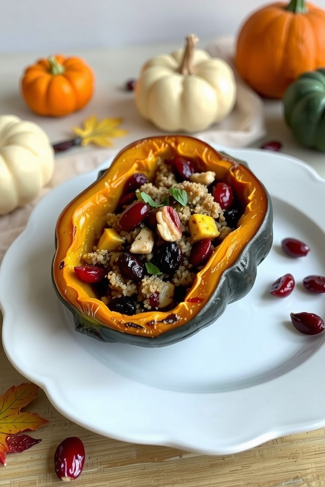 savory stuffed acorn squash