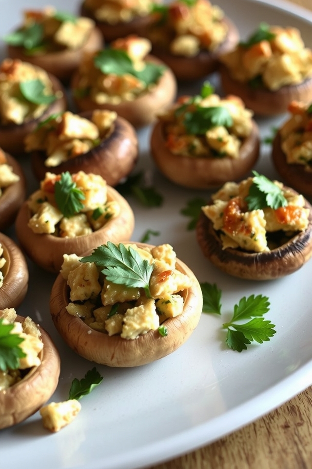 savory stuffed mushroom appetizer