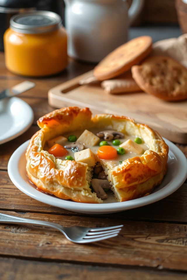 savory tofu vegetable pie
