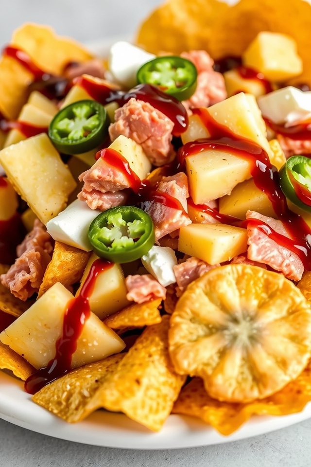 savory tropical nacho delight