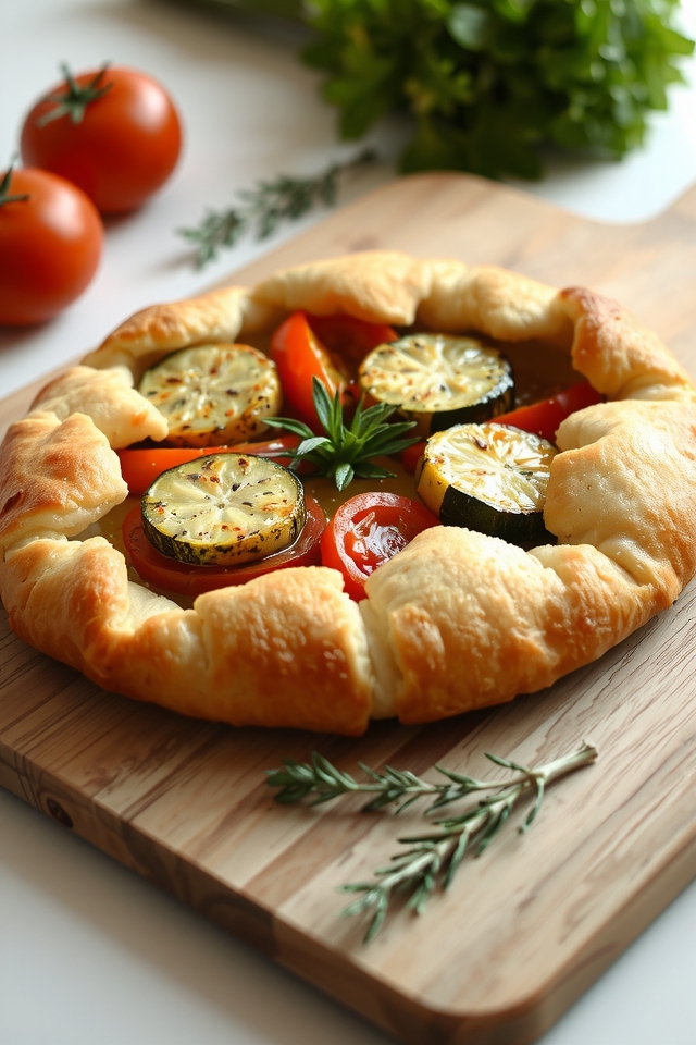 seasonal savory vegetable tarts