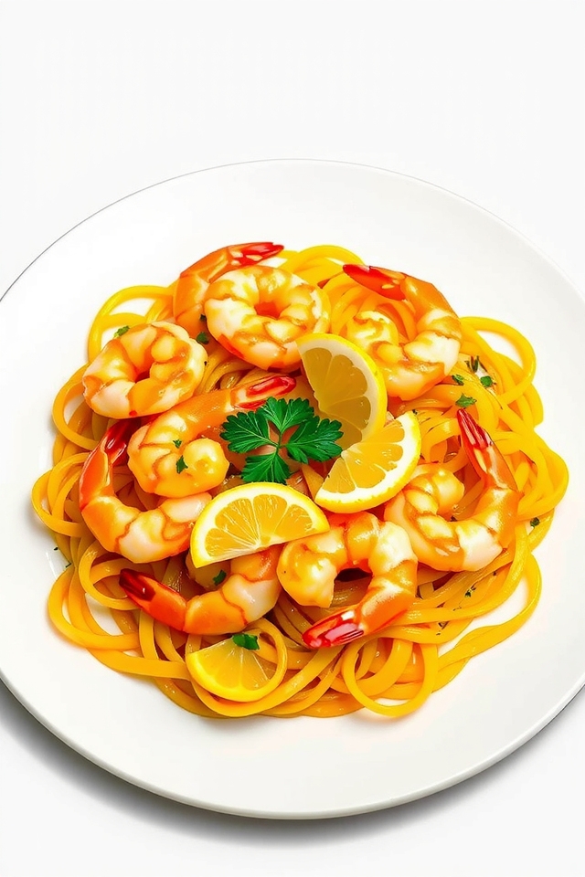 shrimp scampi noodle delight
