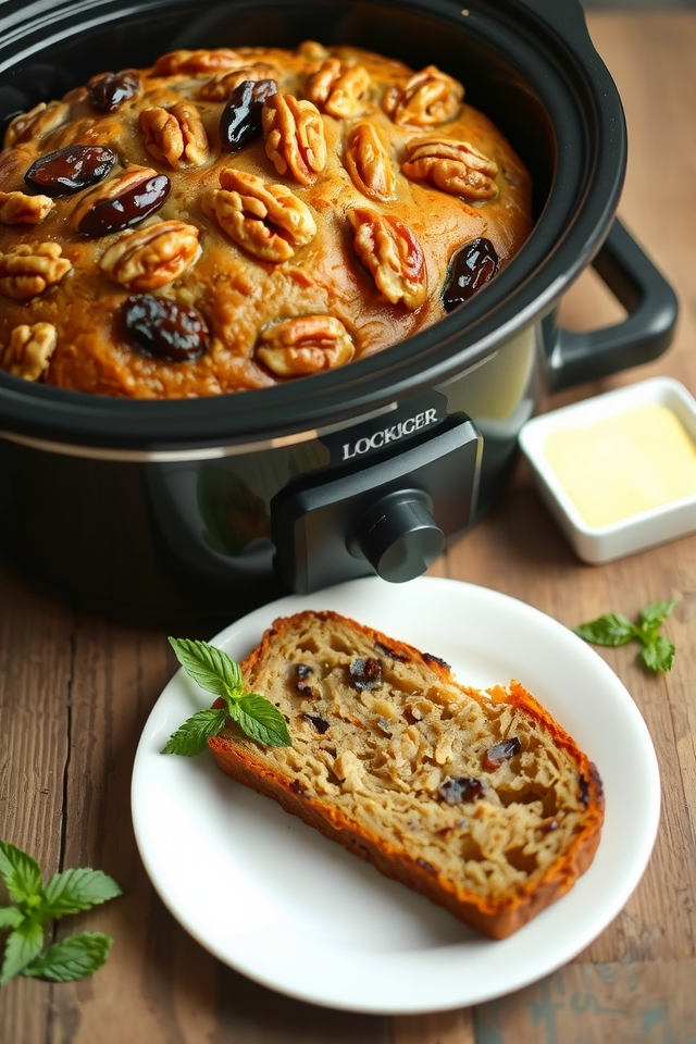 slow cooker date nut bread