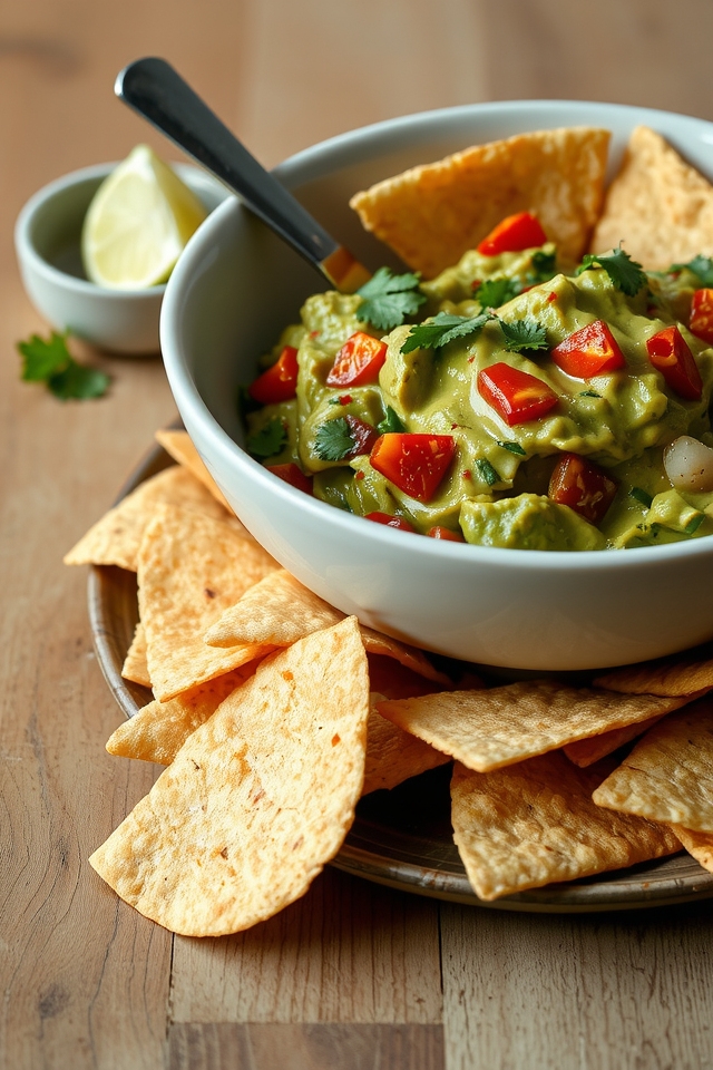 smoky roasted pepper guacamole