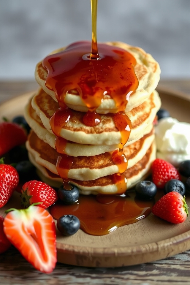 sourdough pancakes with unique flavor