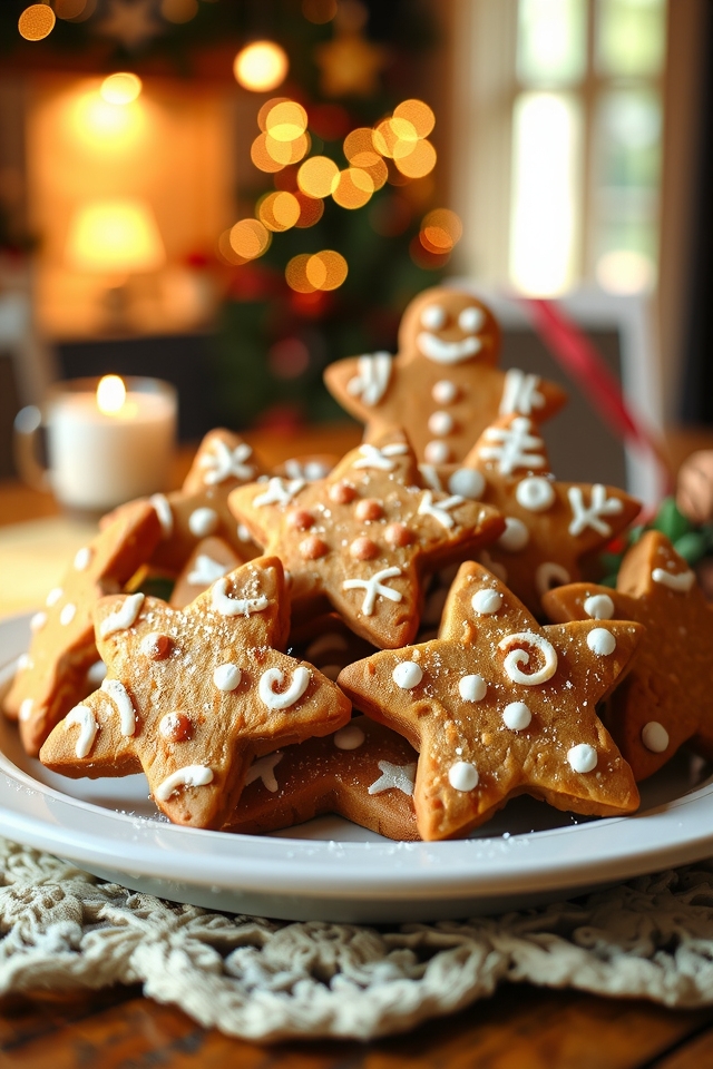 spiced gingerbread holiday cookies