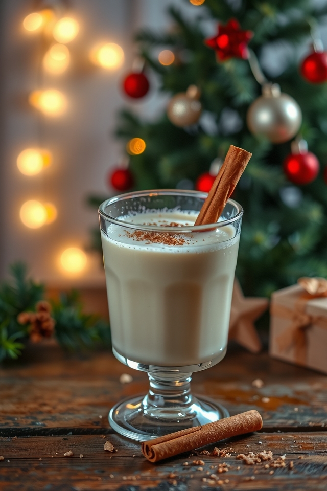 spiced holiday eggnog variation