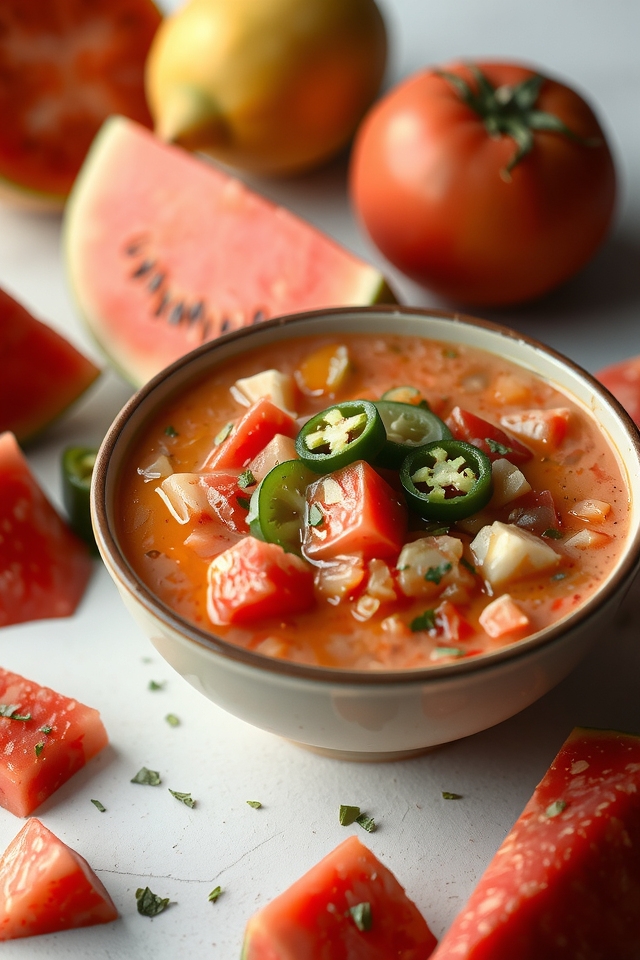 spicy refreshing summer gazpacho