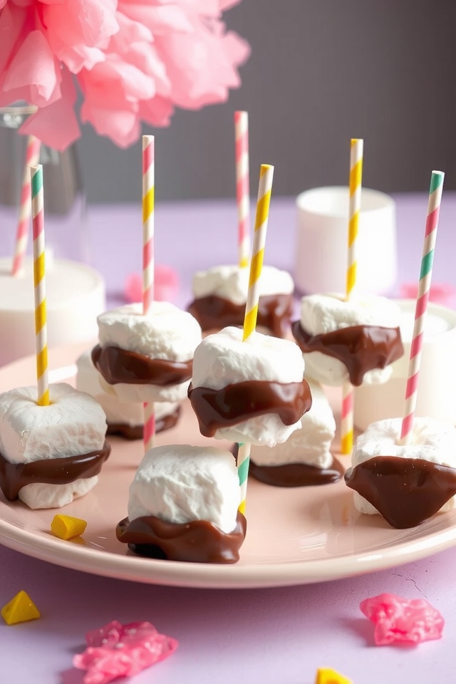 sweet colorful party treats