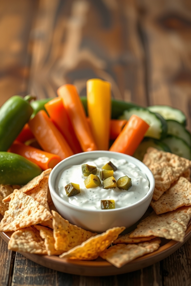 tangy creamy pickle dip