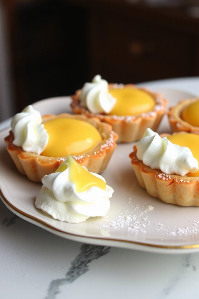 tangy lemon curd tartlets