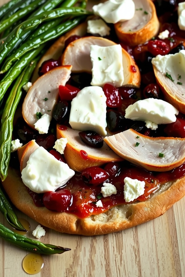 thanksgiving themed sourdough pizzas