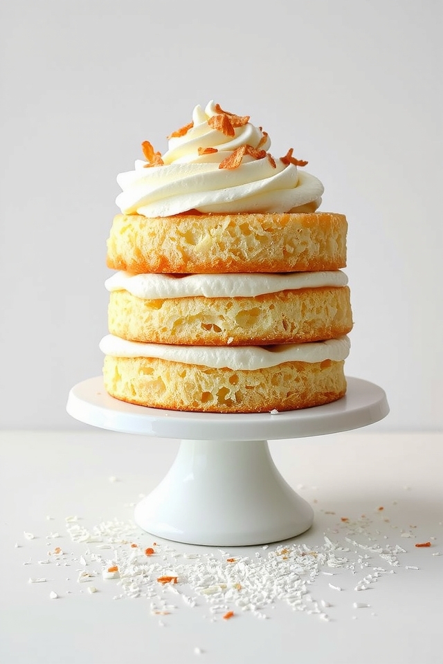 tropical coconut cream indulgence