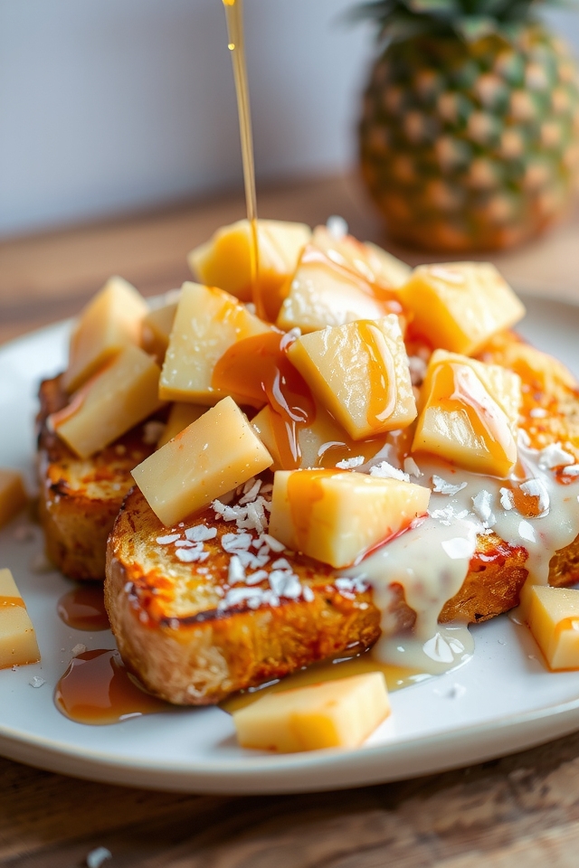 tropical coconut french toast