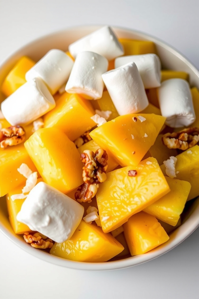 tropical coconut pineapple salad