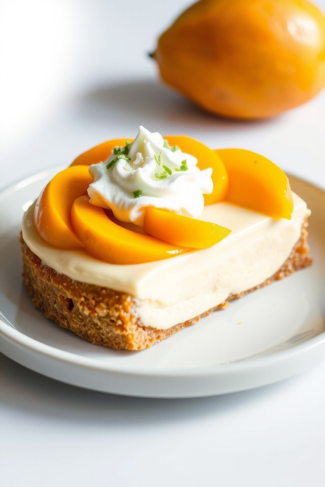 tropical mango cream pie