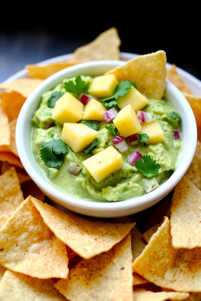 tropical spicy avocado dip