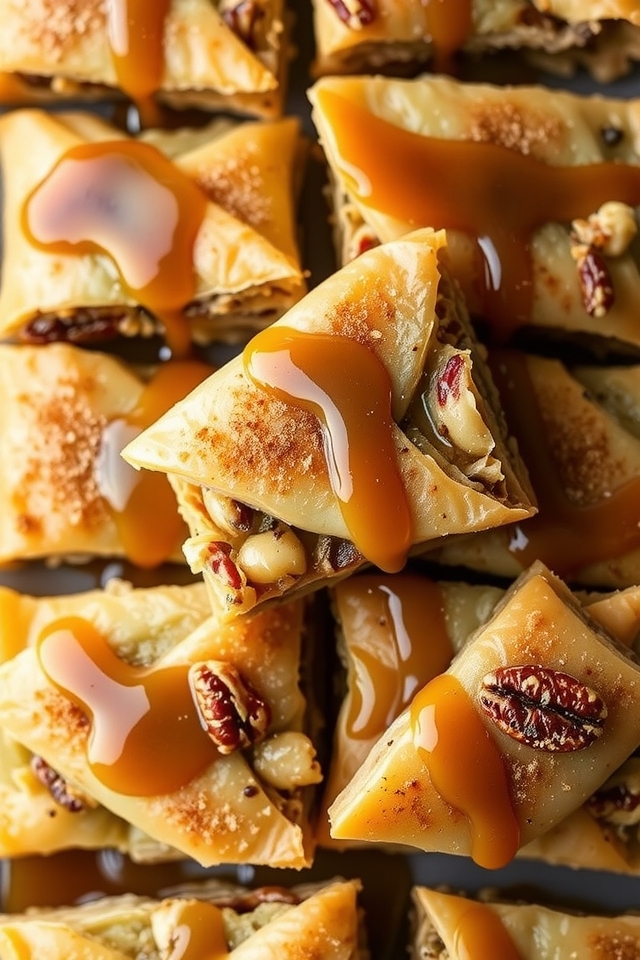 vegan baklava with maple