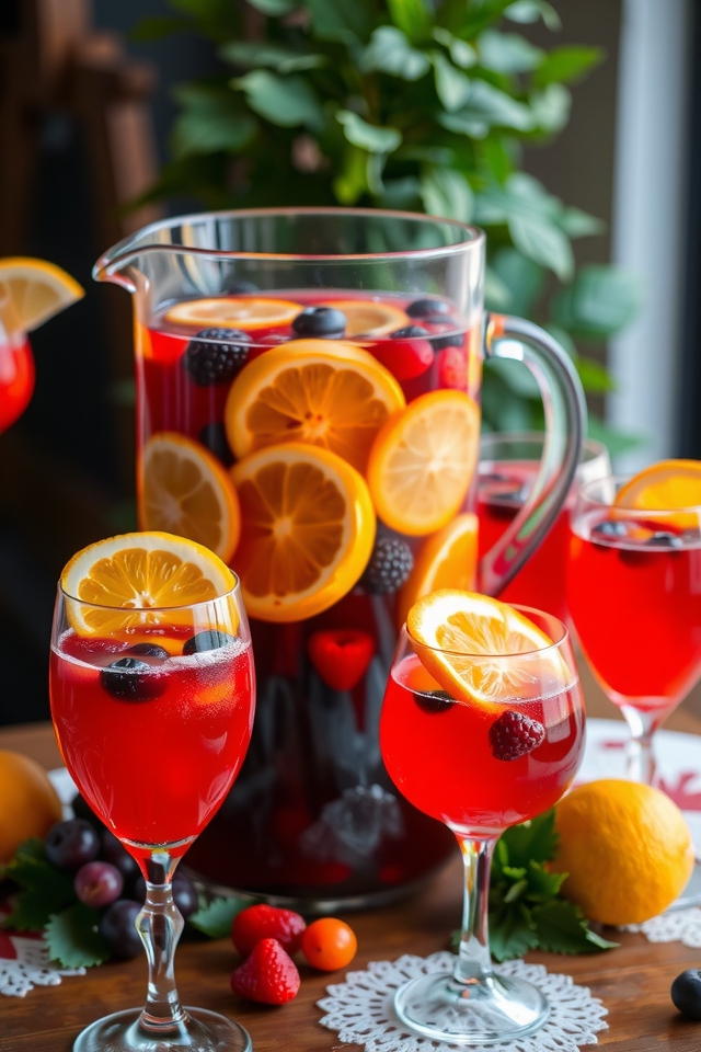 vibrant fruit infused wine refreshment