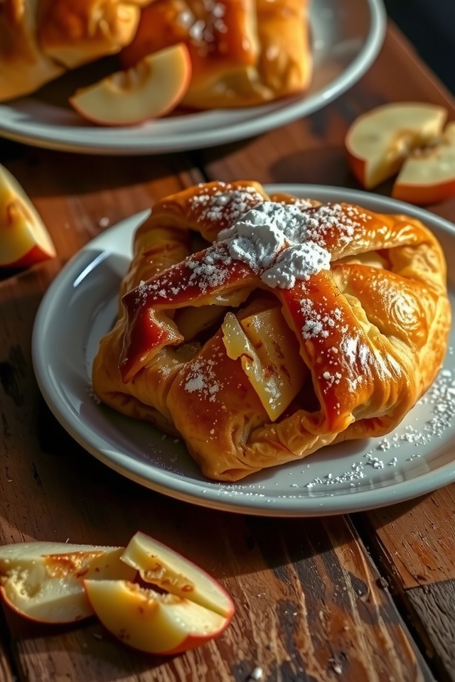 warm spiced apple pastries